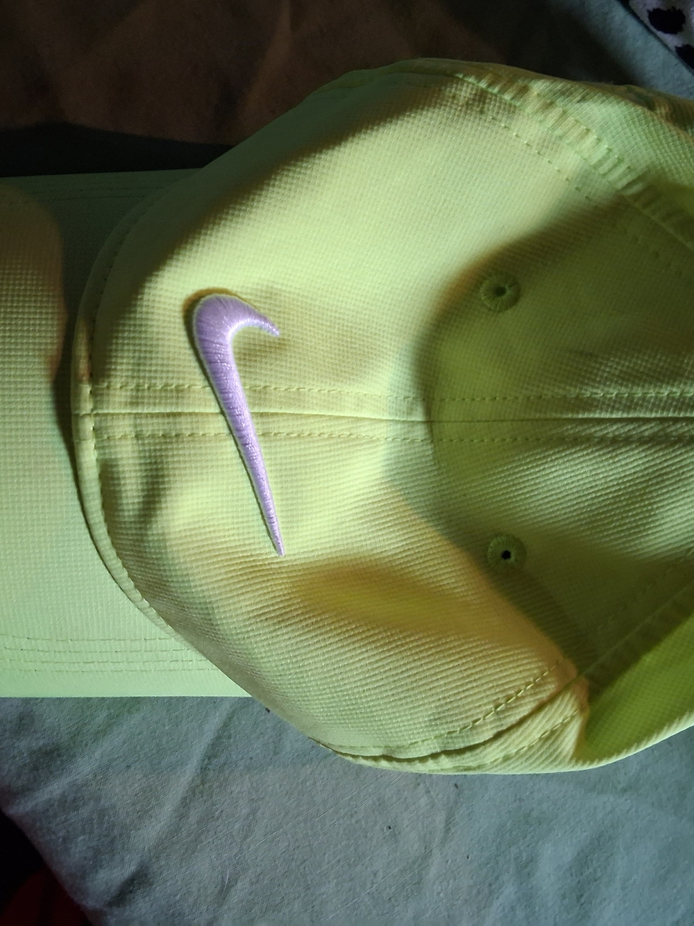 Nike Golf Neon Yellow & Black Strap Cap